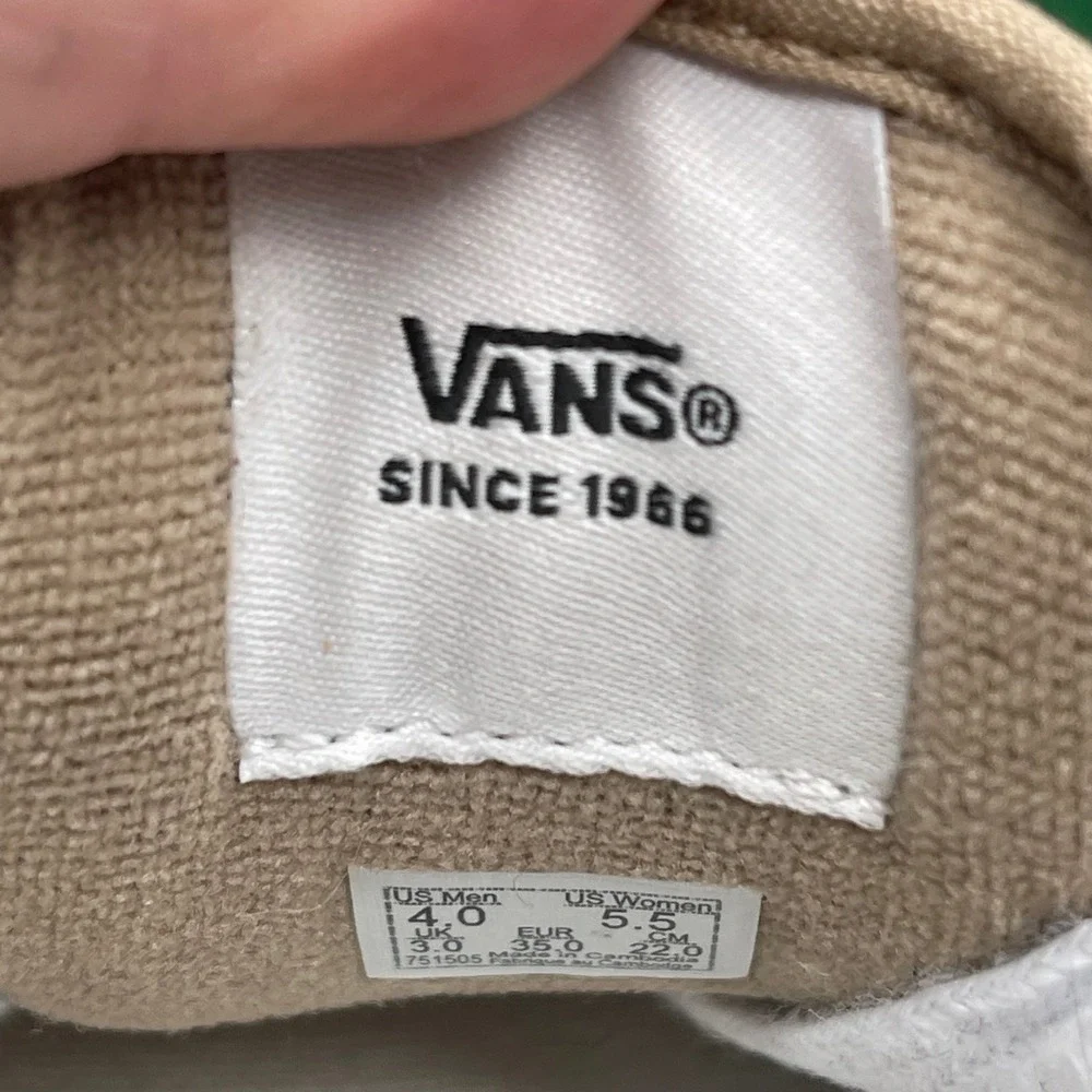 Vans Knu Skool Tan Beige Suede Chunky Skate Shoes Men 4 Women 5.5